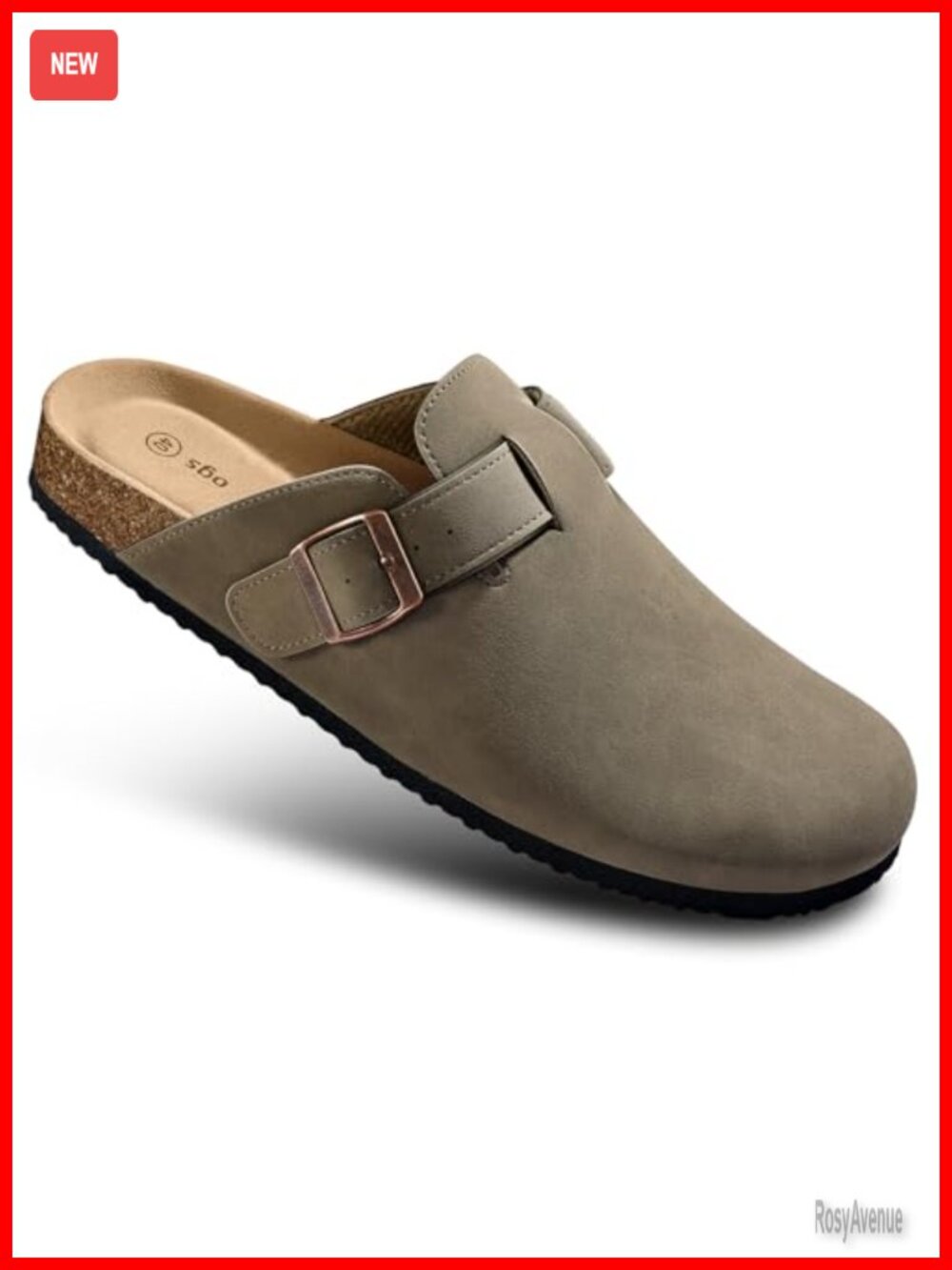 Women's Mule Clogs with Arch Support Cushioned Cork Footbed Fleece Lined